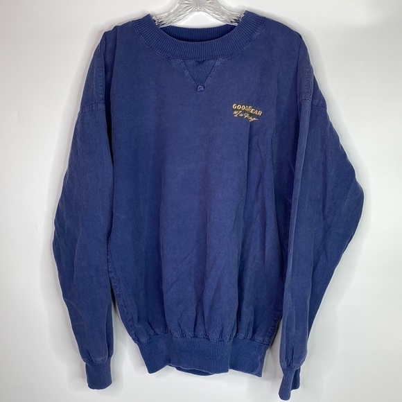 Wek The World Goodyear Racing Blue Long Sleeve Sweatshirt Size XL - Picture 1 of 6